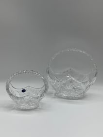 Two Irena Crystal Baskets