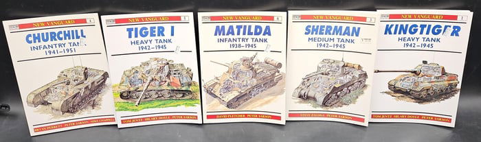 Lot of 5 Osprey New Vanguard Tank Reference Books