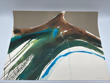 Lamar Briggs Tiva Hand Signed Numbered Lithograph ART