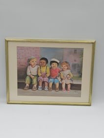 Four Friends Lithograph signed by Dianne Dengel