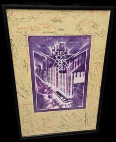 VERY RARE Night of 100 Stars II Autographed Poster