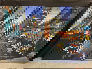 "Broke Down in Babylon" by Jeff Pullen (American, b.1948) Mixed Media