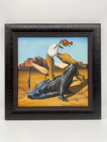 Surrealist Oil Painting in the Manner of Salvador Dalí