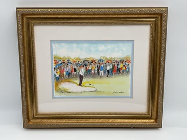 Golf Scene by Urbain Huchet (COA attached)