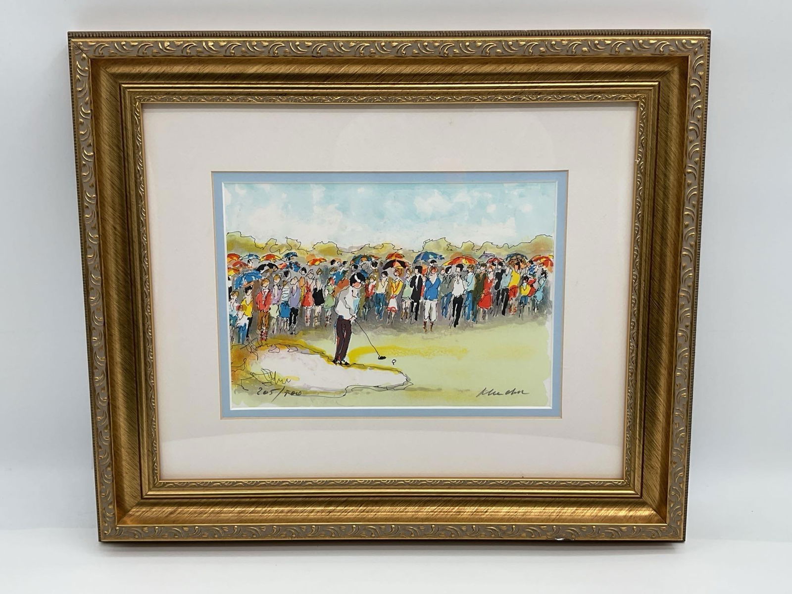 Golf Scene by Urbain Huchet (COA attached) (1 of 5)