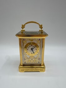 Carl Faberge Carriage Clock with Calendar