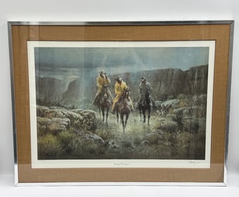 G. Harvey "Crossing the Canyon" Print, Framed