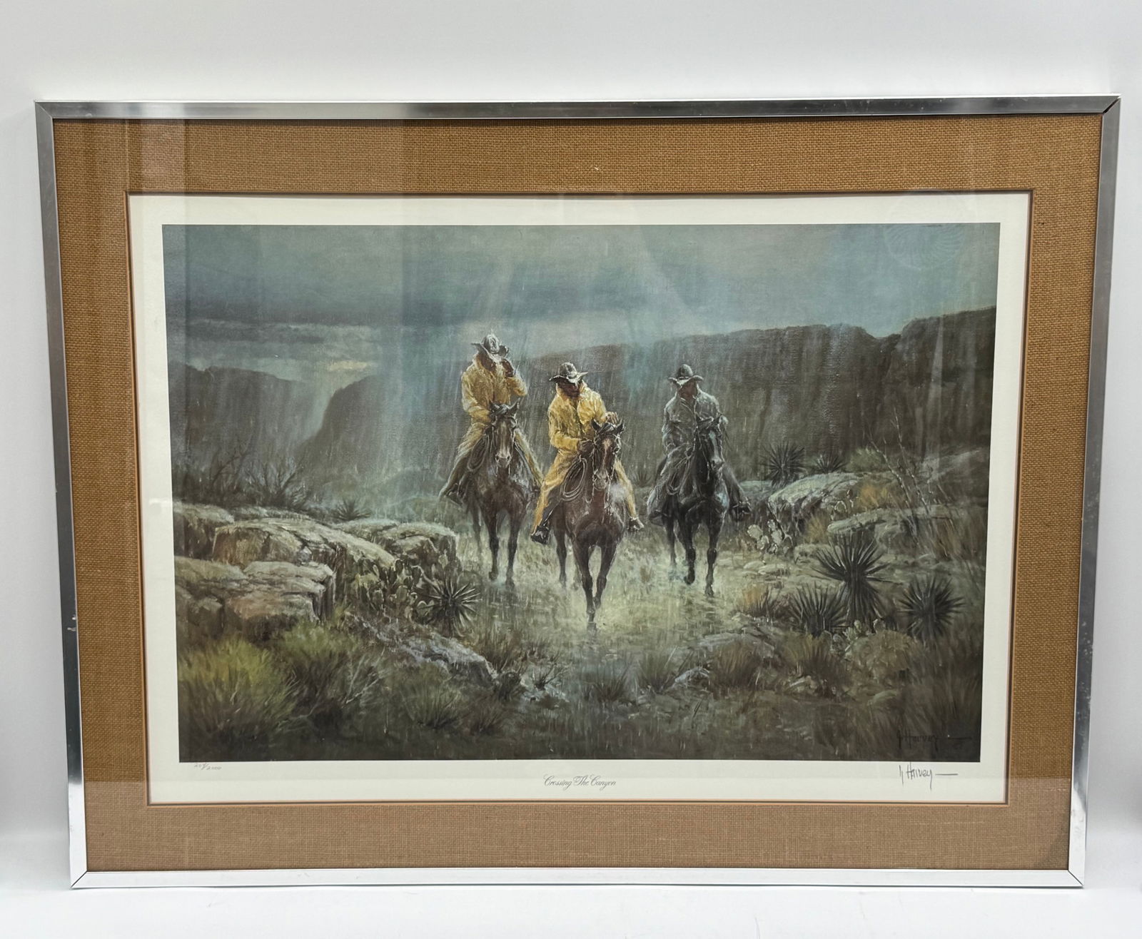 G. Harvey "Crossing the Canyon" Print, Framed (1 of 6)