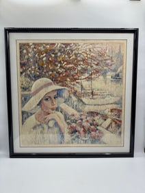 Leighton Jones, Woman with Flowers, Print 227/250