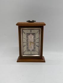 Small Wood Cased Table Clock