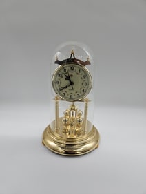 Elgin Anniversary Clock with Glass Dome