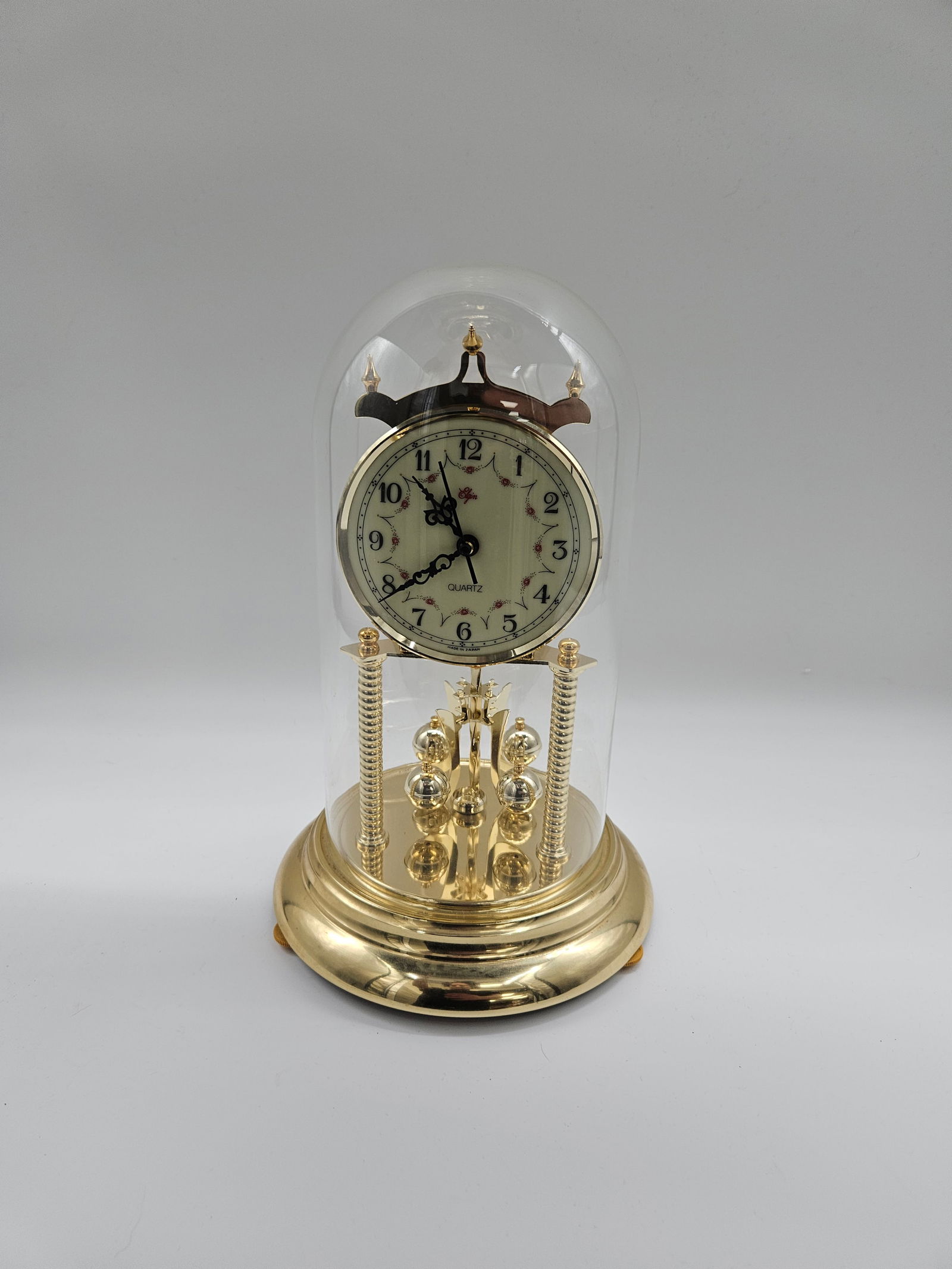 Elgin Anniversary Clock with Glass Dome (1 of 6)