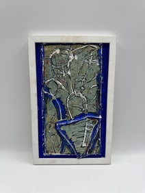 Swansons Out of Lake, Oil on Board and Glass w/ COA