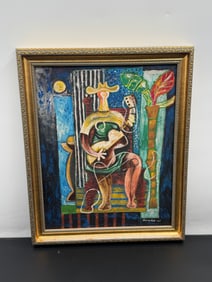 Mario Carreno (Cuba, 1913-1999) Oil on Canvas