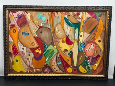 Abstract by Jose Maria Mijares (Cuban, 1921-2004) Oil on Canvas