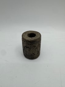 Pre-Colombian Carved Stone Cylinder Bead