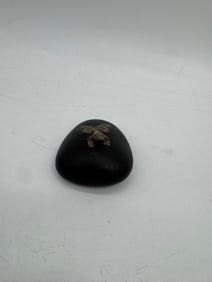 Native American Engraved Black Stone