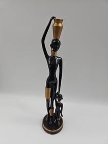 Figural Sculpture of Woman with Children