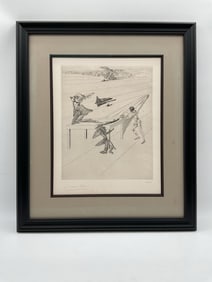 "L'Enfant Sauterelle" by Salvador Dali (Spain,1903-1989) Etching w/ COA