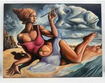 "Woman and the Fish Cloud" by Darwin