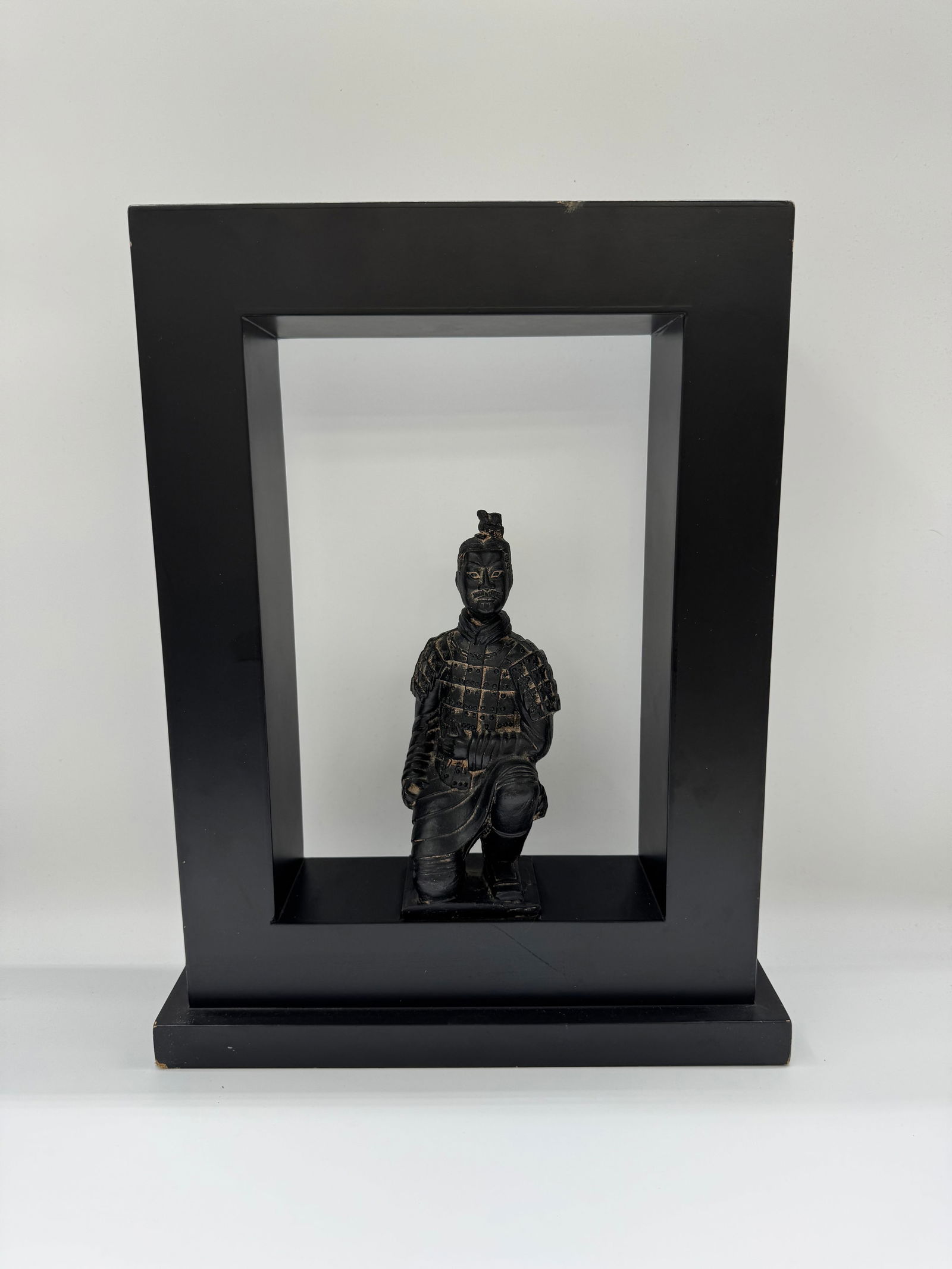 Framed Terracotta Warrior Style Figure (1 of 3)