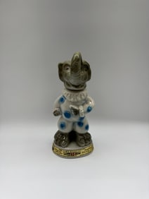 Jim Beam “Elephant Clown?? Porcelain Whiskey Decanter, 1971 Beam Circus Series