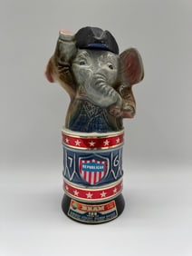 Jim Beam “Republican Elephant?? Political Series Decanter, 1972 Regal China