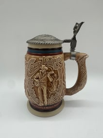 Avon “Country & Western Music?? Lidded Stein, Handcrafted in Brazil, Limited Edition
