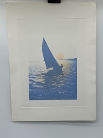 Christos, Abstract Silhouetted Figure Print, Signed 57/100