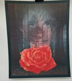 Contemporary Rose Painting