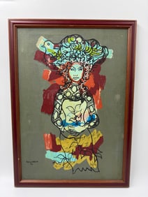 Rene Portocarrero (Cuba, 1912-1985) Oil on Canvas