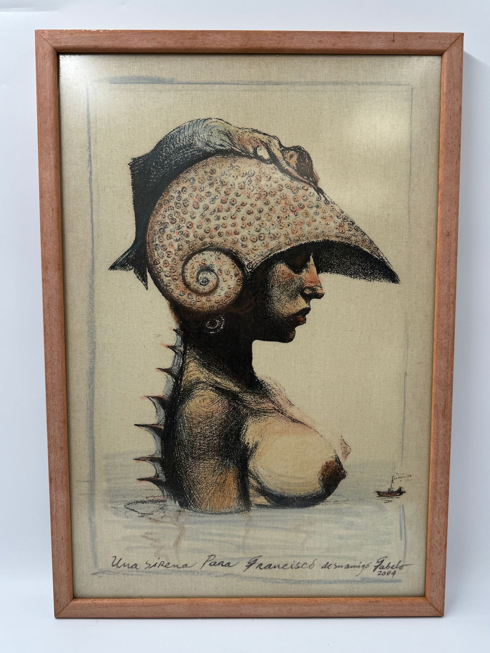 "Una Sirena" Robert Fabelo (Cuba, b.1950) Mixed Media (1 of 4)