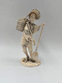 Japanese Carved Okimono Figure