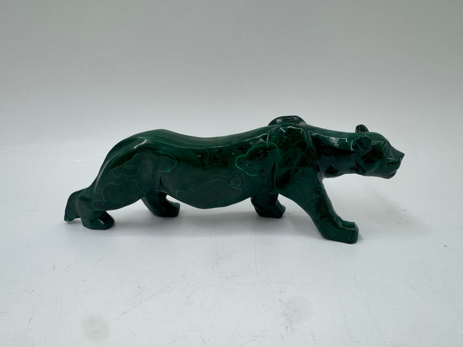 Malachite Tiger Sculpture (1 of 5)