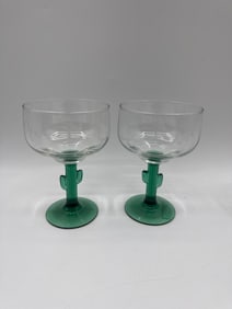 Cactus Stem Margarita Glasses