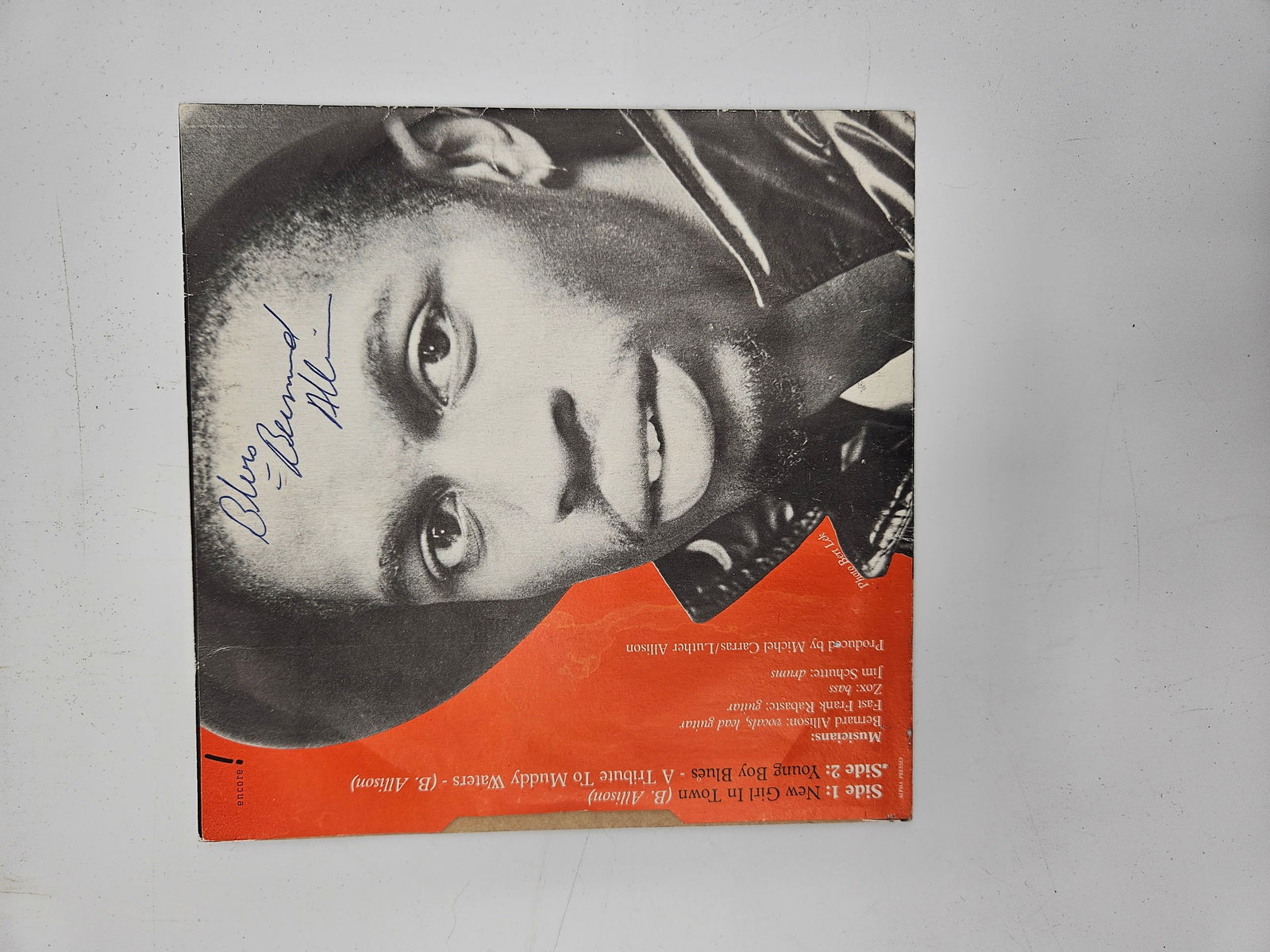 Bernard Allison Signed Record Sleeve (1 of 3)