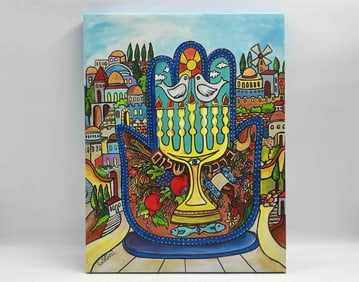 Jerusalem Hamsa by Ruth Porat