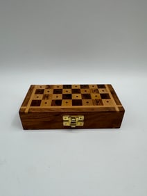 Wooden Travel Chess Set with Pieces