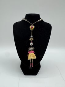 Betsey Johnson Doll Pendant Statement Necklace