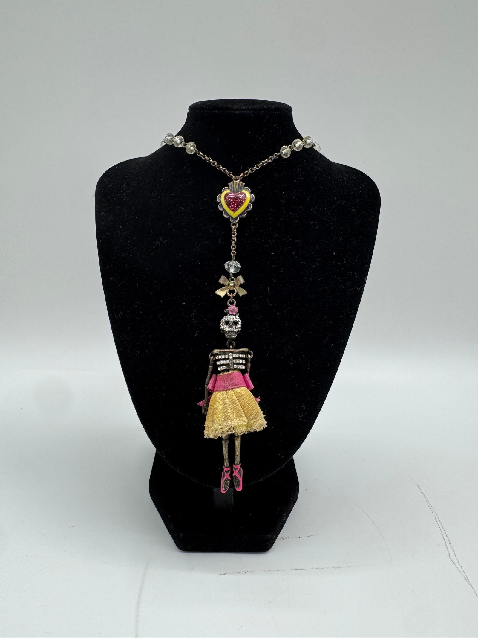 Betsey Johnson Doll Pendant Statement Necklace (1 of 3)