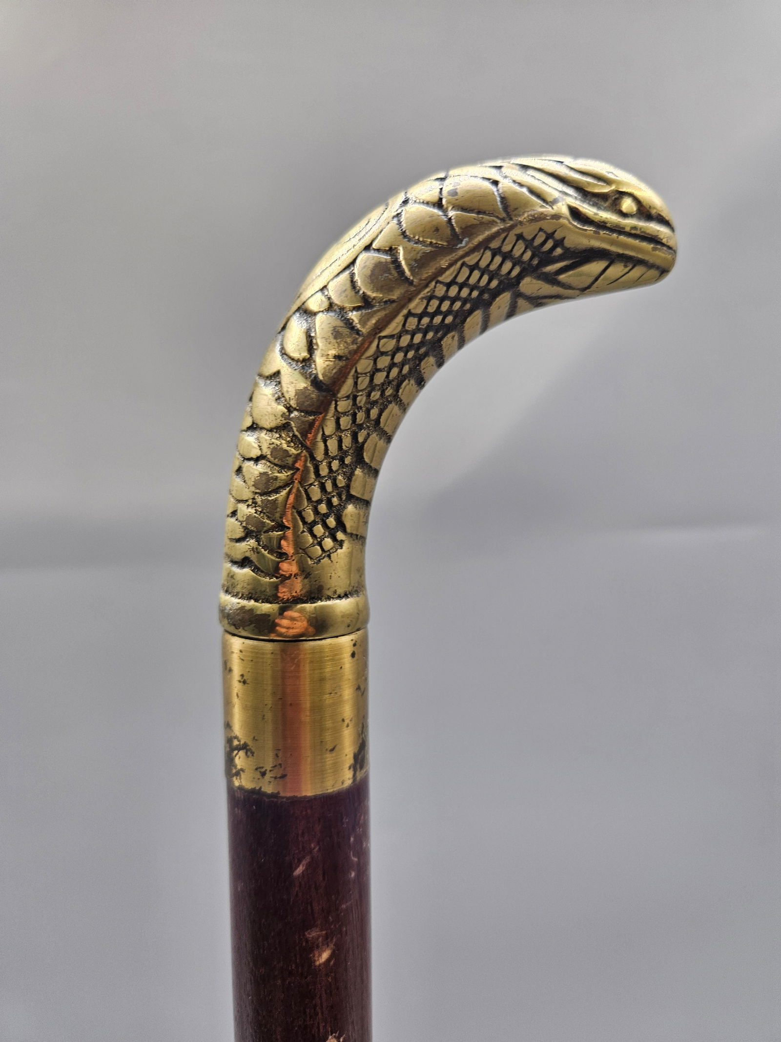 Cobra-Handle Walking Stick with Hidden Sword (1 of 6)
