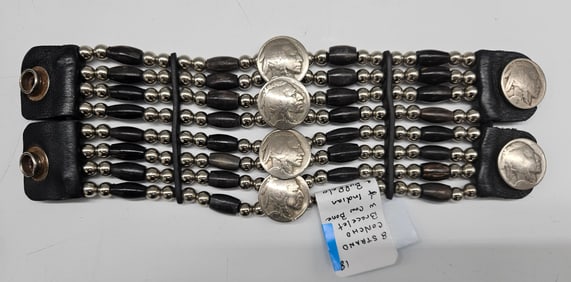 Eight Strand Beaded Concho Bracelet – Cactus Mountain Design