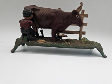Milking Cow Mechanical Bank