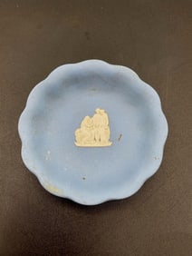Small Wedgwood Jasperware Trinket Dish in Blue