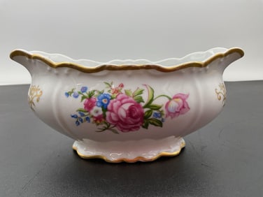 Wentworth China "Versailles 503" Floral Footed Bowl