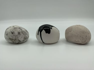Japanese Ceramic Crescent Trio (3pc)