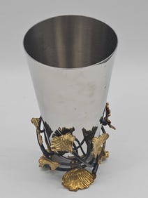 Michael Aram Golden Ginkgo Collection Vase