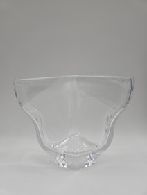 Clear Glass Centerpiece Bowl with Handles