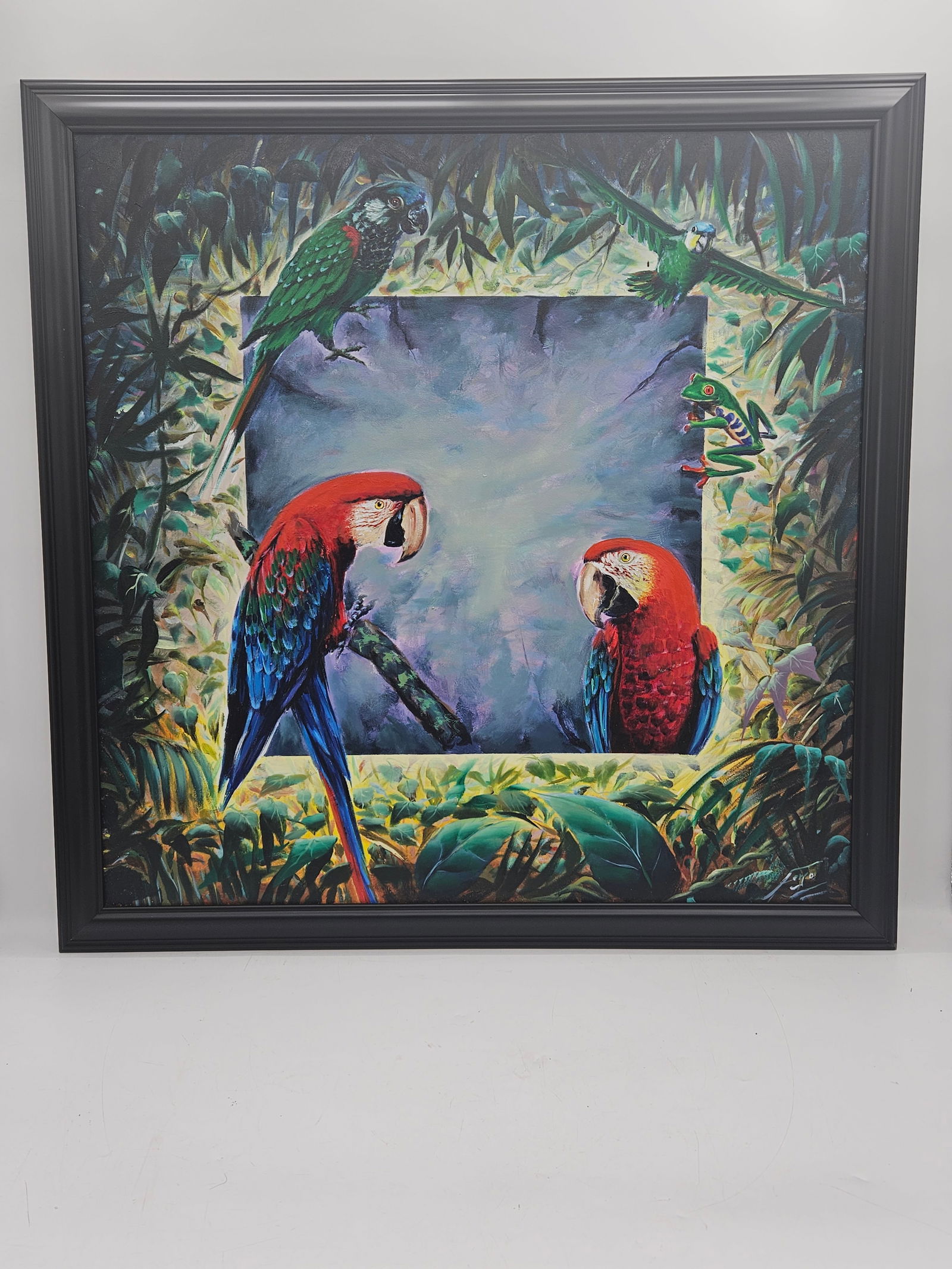 "Three Parrots" By Ferjo (Brazil, b.1946) (1 of 3)