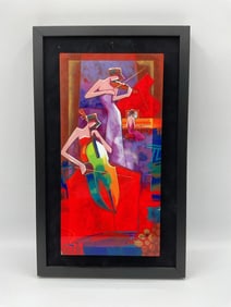 "Three Virtuosos"  by Charles Lee (South Korea, b.1948) Caldograph